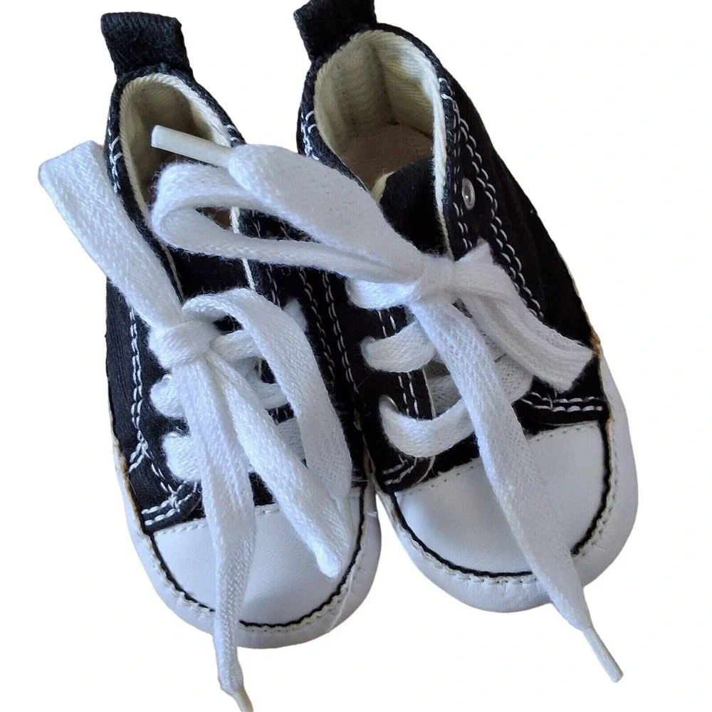 Converse All-Star Chuck Taylor High Top Crip Sneakers Baby Infant Size One‎ 1